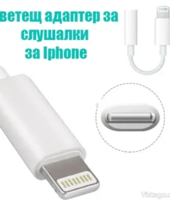 Светещ адаптер за слушалки за iPhone