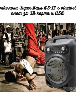 Тонколона с Bluetooth Super Bass BS-12