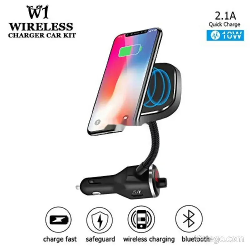 Трансмитер за кола с W1 Wireless Charger - 2