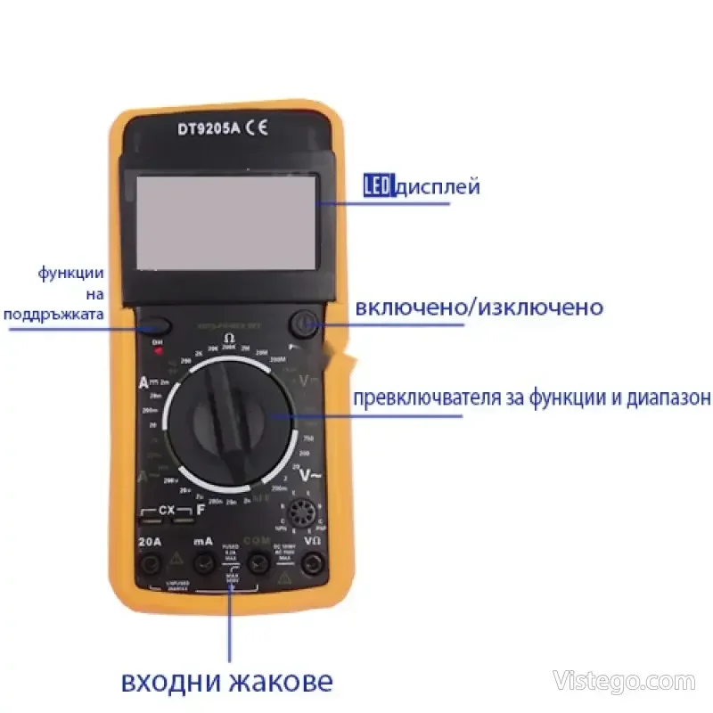 Цифров мултиметър за точни проверки - 205а - 2