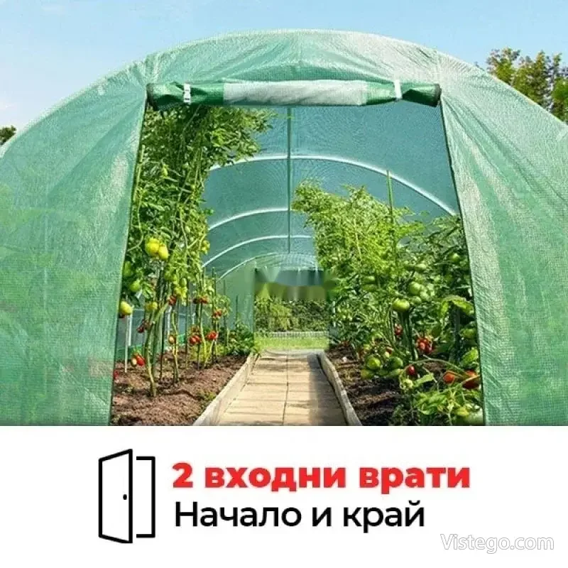 Тунелна оранжерия с усилена рамка - 5
