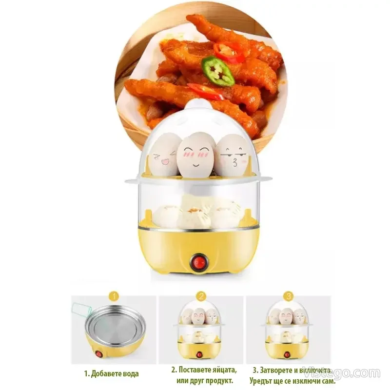 Уред за яйца на пара с плоча Egg Poacher - 2