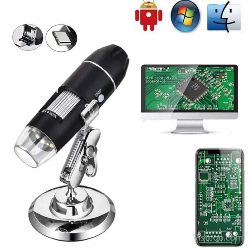 USB цифров микроскоп за детайлен оглед - 4