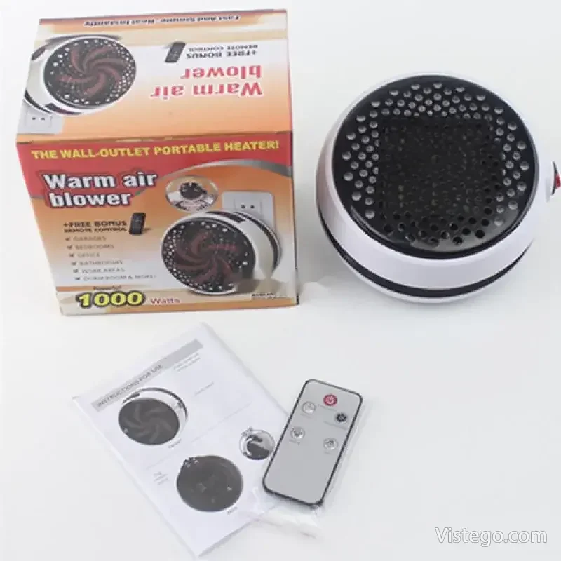 Вентилаторна печка с дистанционно Warm Air Blower 1000 Watts - 3