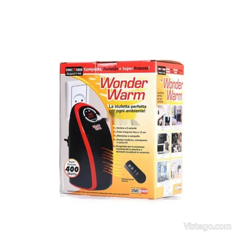 Вентилаторна печка с дистанционно Wonder Warm 400W - 7