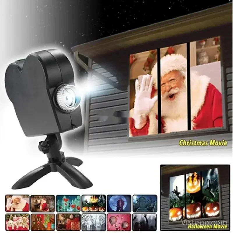 Видео проектор за прозорец - Window Wonderland Projector - 4