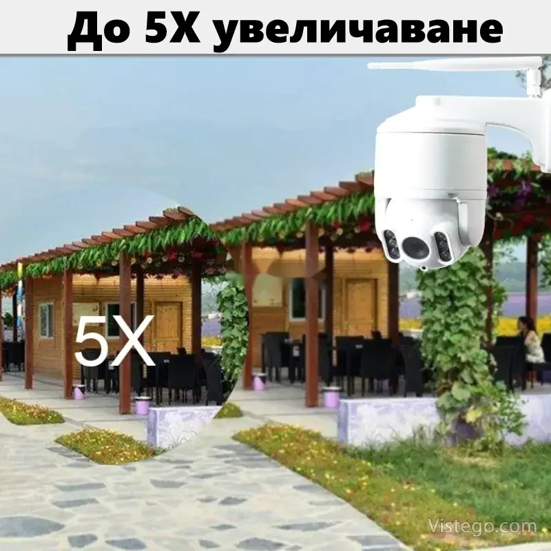 WiFi IP камера с PTZ управление и нощен запис - 4