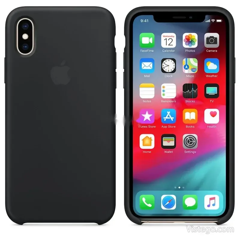 Защитен гръб за iPhone XS Max в черно - 3